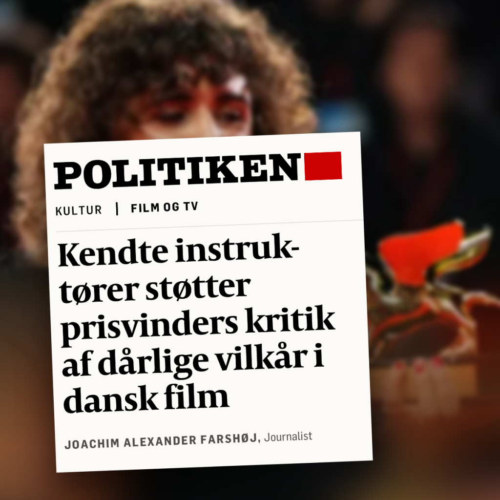 Udklip af Politikens artikel med May el-Toukhy og Guldløven i baggrunden